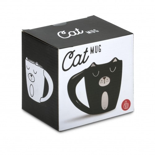 Image - Thumbs Up Black Cat Mug, 275ml, Black