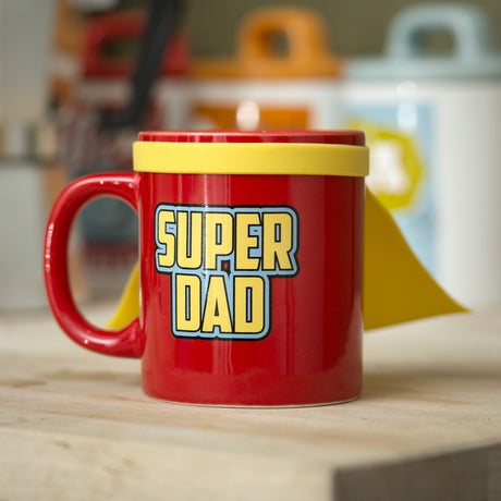 Image - Thumbs Up Super Dad Mug, 350ml, Red