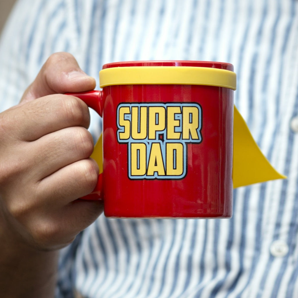 Image - Thumbs Up Super Dad Mug, 350ml, Red