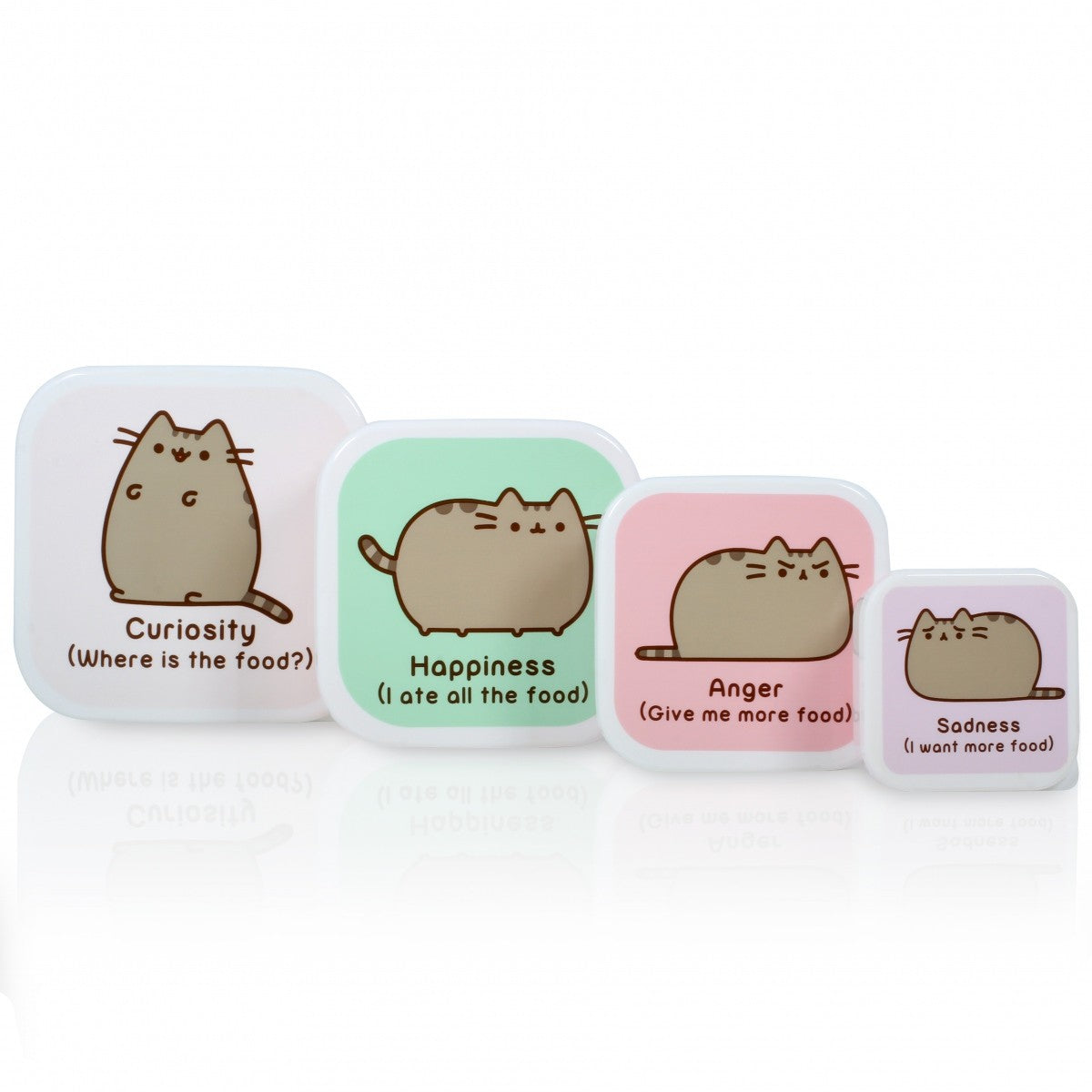 Image - Thumbs Up Pusheen Set of 4 Snack Lunch Boxes