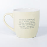 Image - Thumbs Up Lennon & McCartney Lyrical Birthday Mug and Saucer Set