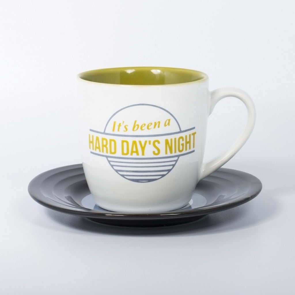 Image - Thumbs Up Lennon & McCartney Lyrical Hard Day's Night Mug & Saucer Set, 250ml