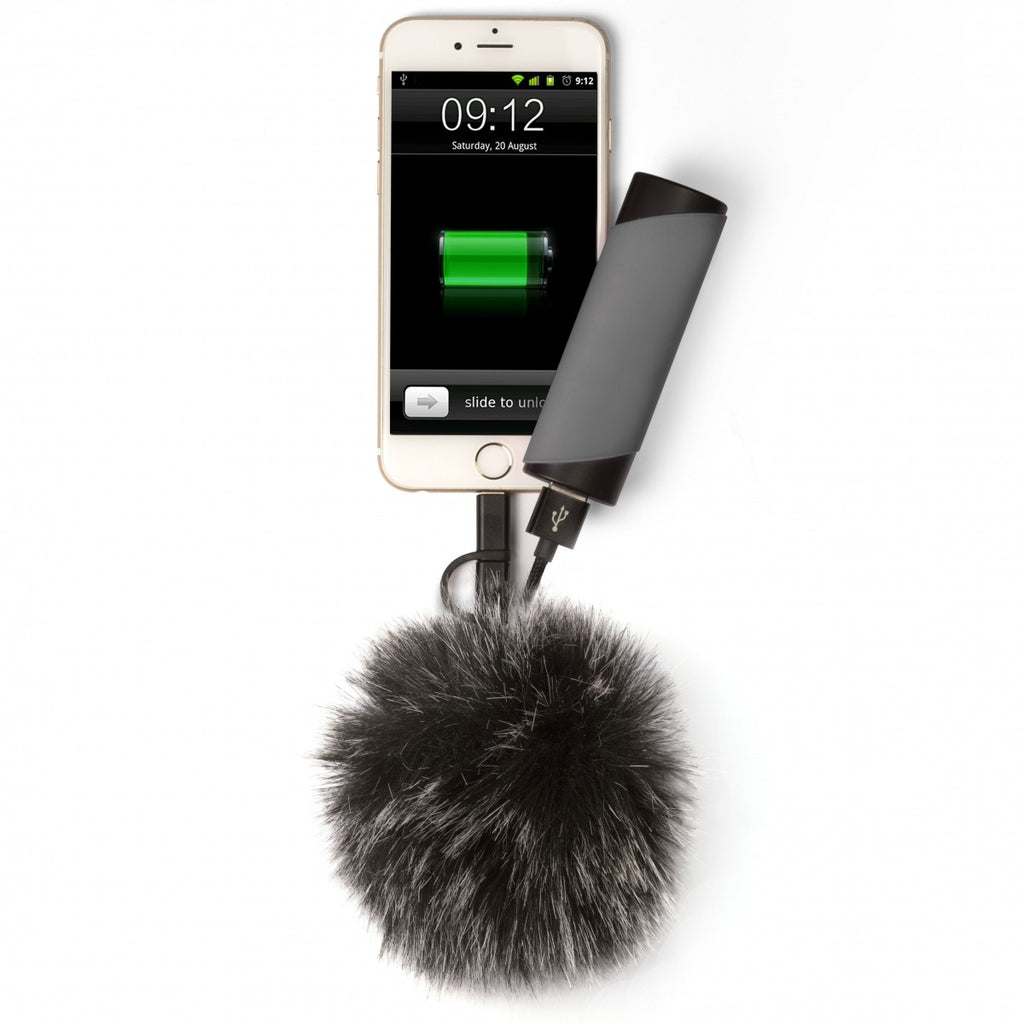 Image - Thumbs UP Pom Pom Charging Cable, iPhone 5/6/7 and Micro USB