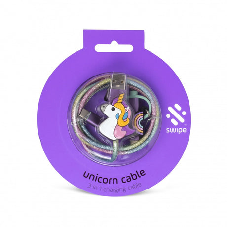 Image - Thumbs Up Unicorn 3-in-1 Cable, 1m