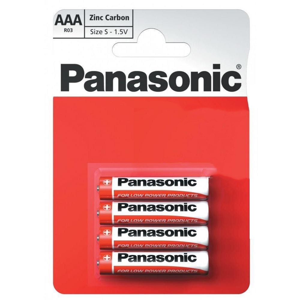 Image - Panasonic Pack of 4 Zinc Battery R03R AAA B4