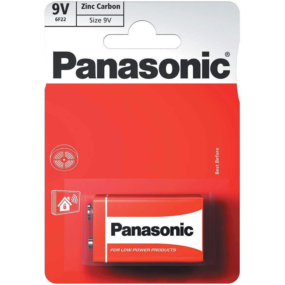 Image - Panasonic Zinc Battery 6F22R 9v B1