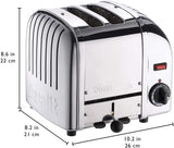 Image - Dualit Classic 2 Slice Toaster Stainless Steel Polished