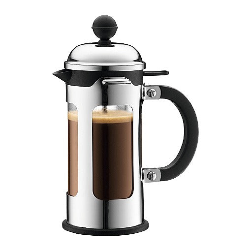 Image - Bodum CHAMBORD French Press Coffee Maker, 3 Cup, 0.35L, 12oz, Stainless Steel