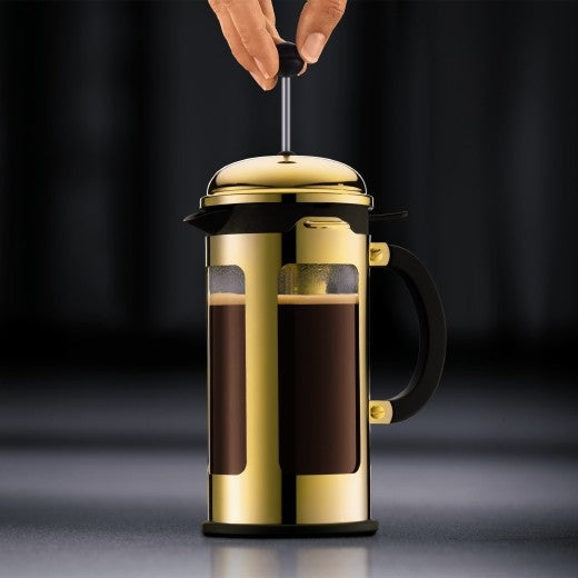 Image - Bodum CHAMBORD French Press Coffee Maker, 3 Cup, 0.35L, 12oz, S/S, Gold