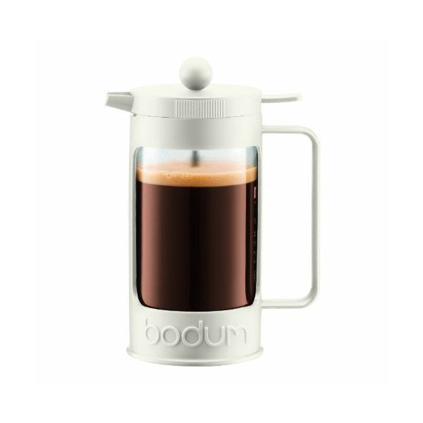 Image - Bodum BEAN French Press Coffee Maker, 3 Cup, 0.35L, 12oz, Off White