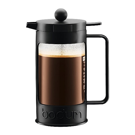 Image - Bodum BEAN French Press Coffee Maker, 8 Cup, 1.0L, 34oz, Black