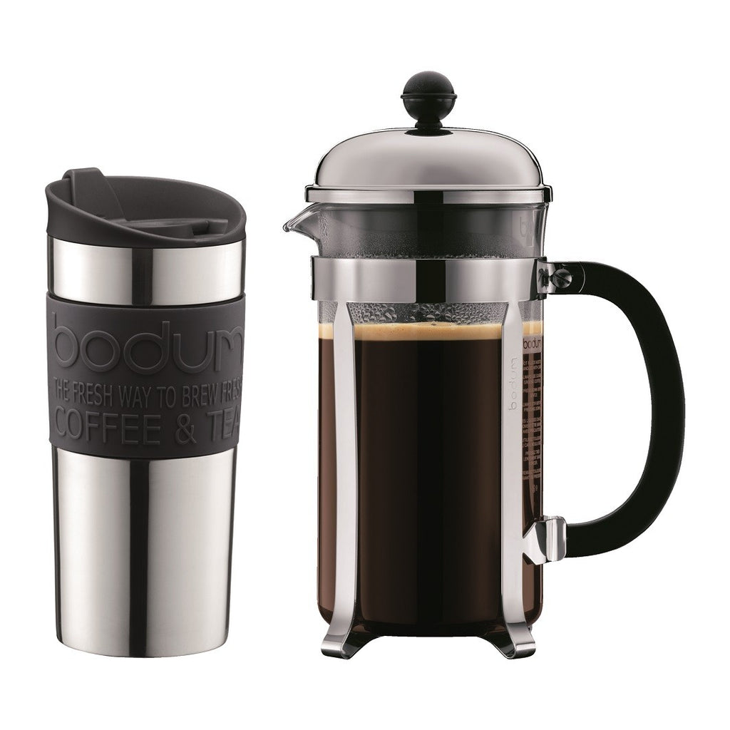 Image - Bodum Chambord Coffee Set, 1L & 0.35L, Black