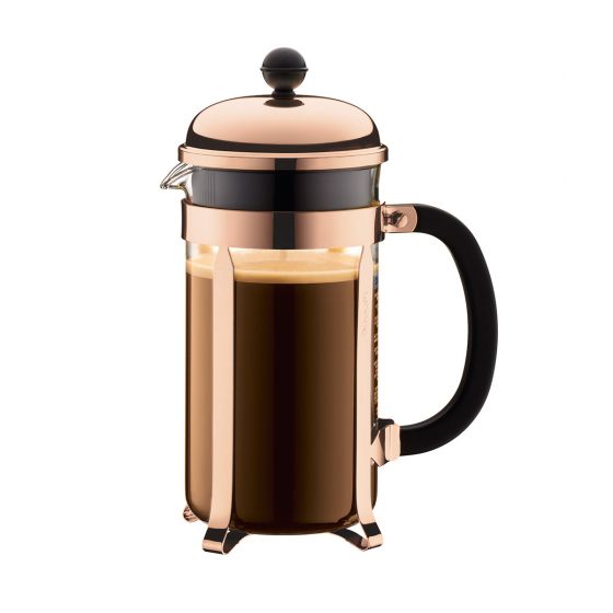 Image - Bodum CHAMBORD French Press Coffee Maker, 8 Cup, 1.0L, 34oz, Stainless Steel