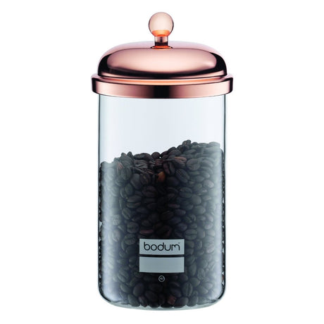 Image - Bodum Classic Chambord Storage Jar with Copper Lid, 1.0L, Chrome