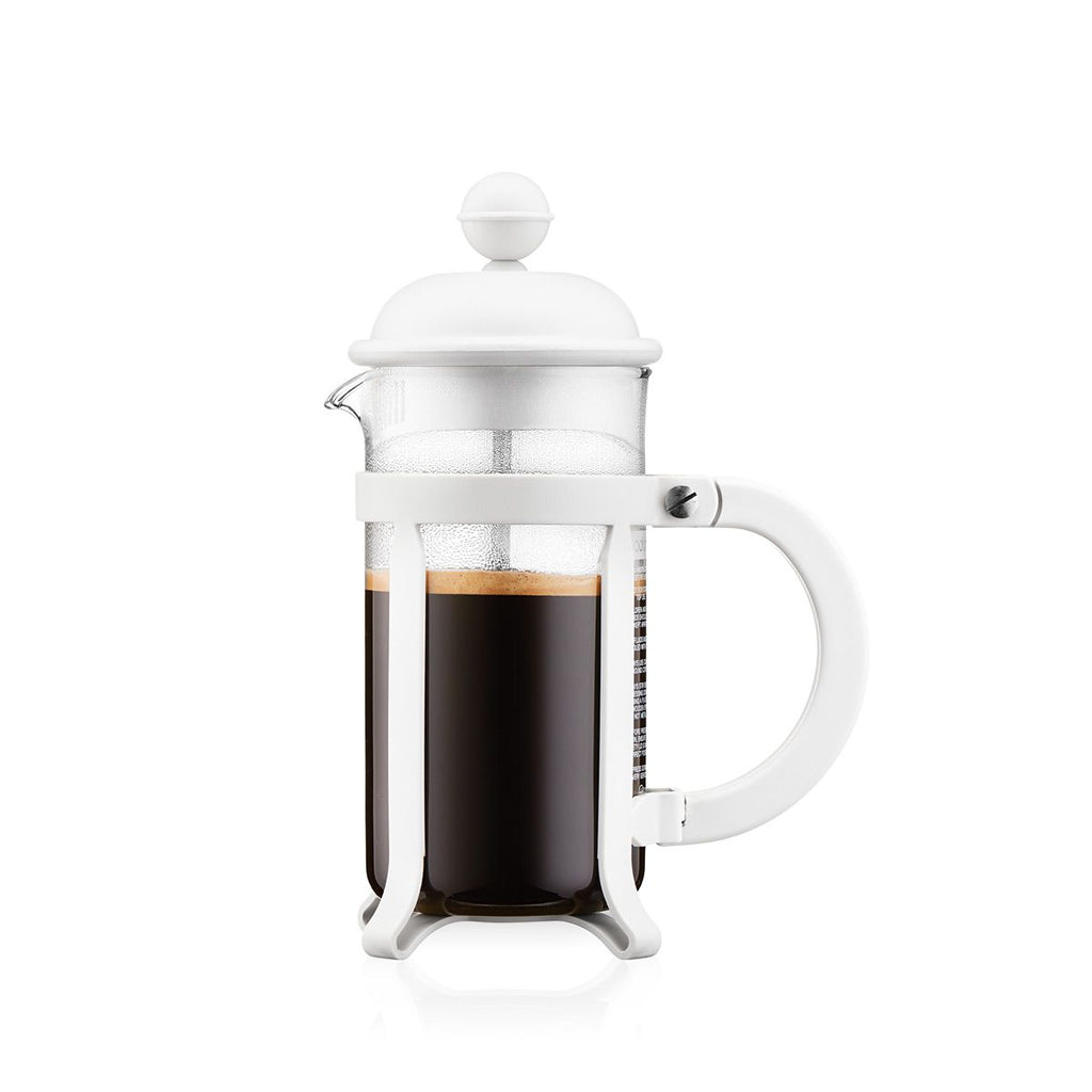 Image - Bodum® Java French Press Coffee Maker, 3 Cup, 0.35L, White, Stainless Steel