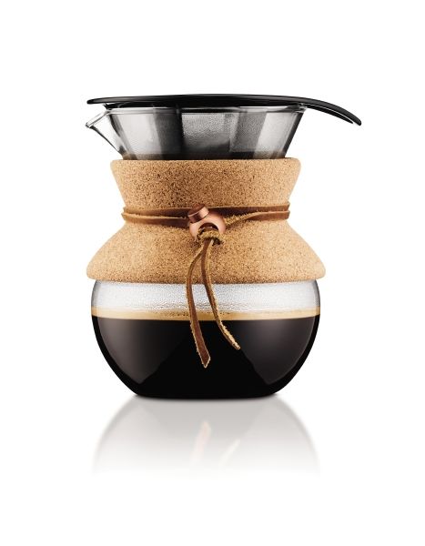 Image - Bodum® Pour Over Coffee Maker with Permanent Filter, 0.5L, Brown