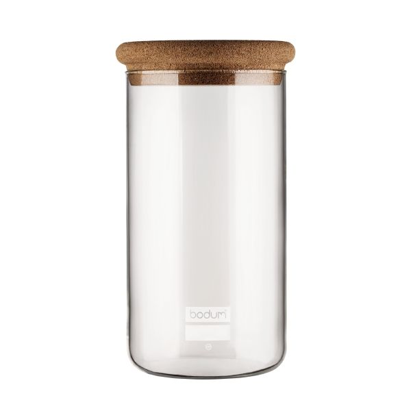 Image - Bodum, Yohki Storage jar with cork lid, 2.0 L, 68 oz, Clear