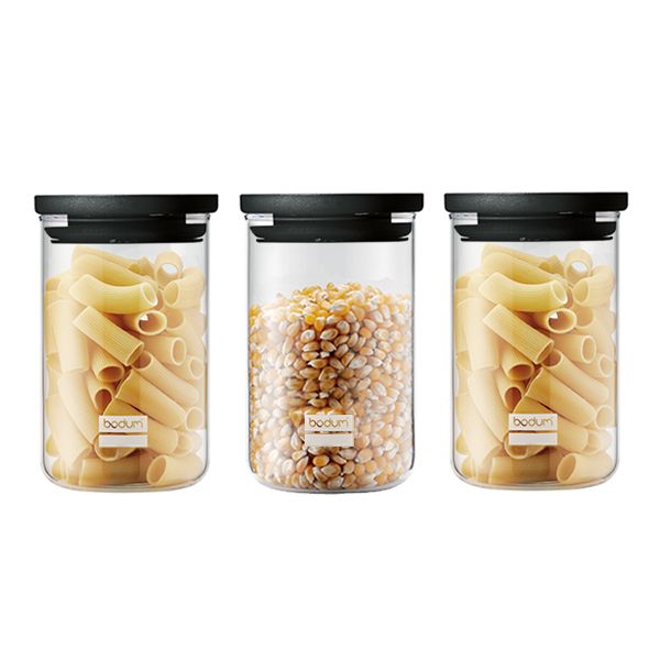 Image - Bodum® Yohki Storage Jar Set, 0.6L, 3pc, Black