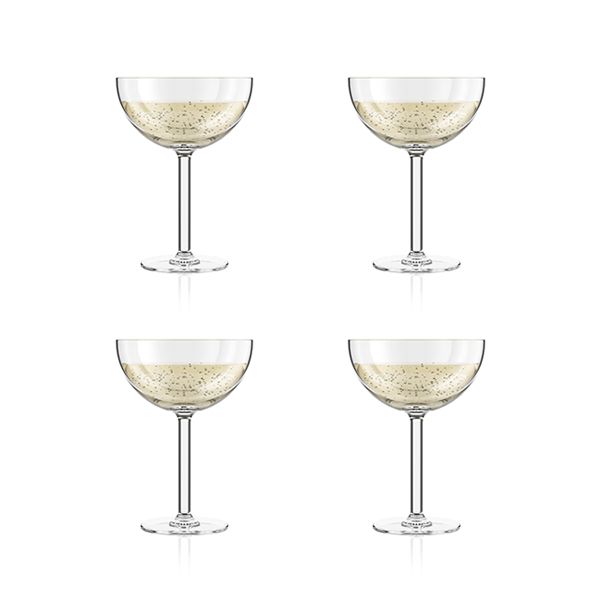 Image - BODUM OKTETT 4pcs Durable Champagne Coupe Glass