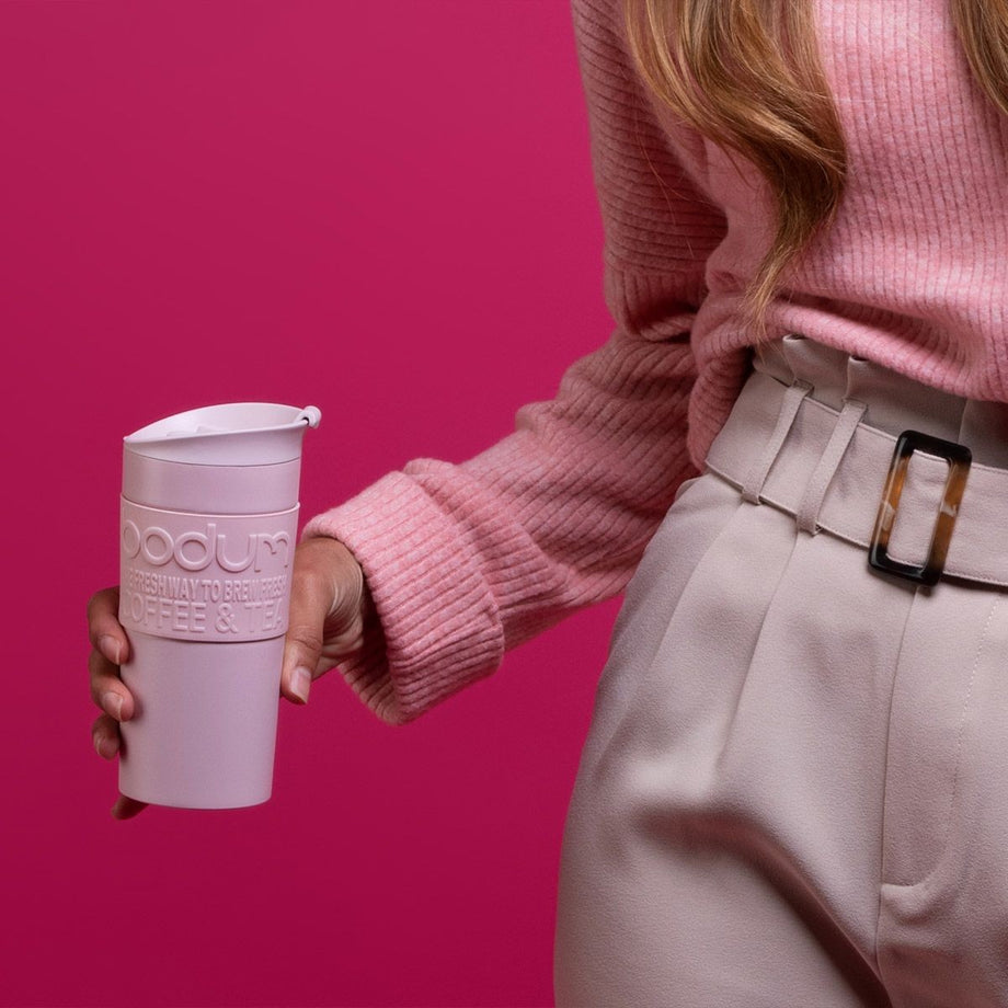 Bodum 0.25 l bubblegum pink joycup mug à emporter double paroi