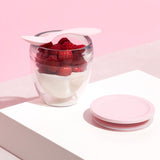 Image - Bodum Pavina To Go 2pcs Double Wall Tumbler, 0.2L, 6oz with Lid, Pink