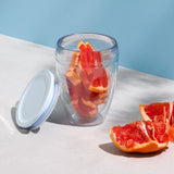 Image - Bodum PAVINA TO GO 2 pcs Double Wall Tumbler, 0.3L, 10oz with Lid, Blue Moon