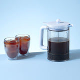 Bodum BEAN Cold Brew Coffee Maker 1.5L, 12 Cups, 51oz, With Fridge Lid, Blue Moon