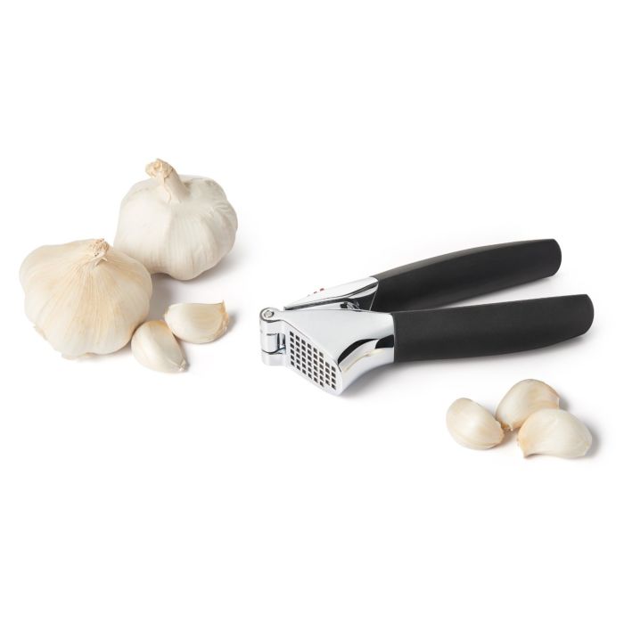 Image - OXO Good Grips Garlic Press, Black/Red