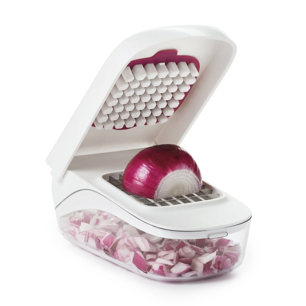 Image - OXO Good Grips Vegetable Chopper with Easy-Pour Opening, White