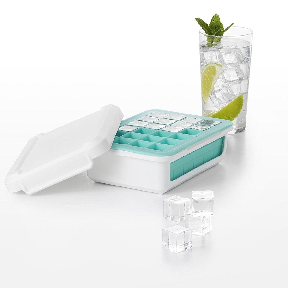 Image - OXO Good Grips Covered Silicone Ice Cube Tray-Cocktail Cubes