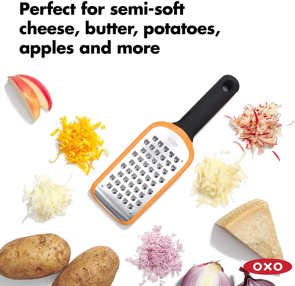 Image - OXO Good Grips Etched Coarse Grater, Orange