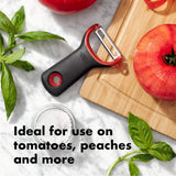 Image - OXO Good Grips Serrated Prep Peeler, Black