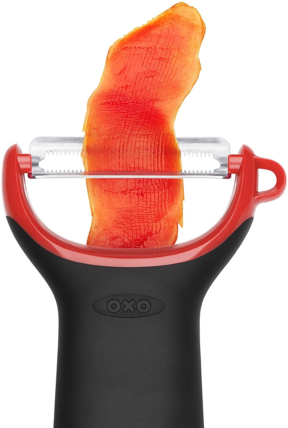 Image - OXO Good Grips Serrated Prep Peeler, Black