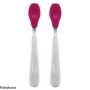 Image - OXO TOT Feeding Spoon Set, 2pc, Pink