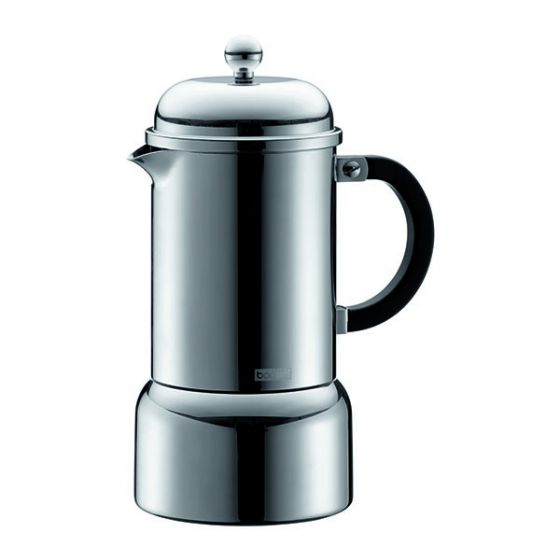 Image - Bodum CHAMBORD Espresso Maker, Stove Top, 3 Cup, 0.18L, 6oz, S/S