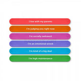 Image - Kitchen Craft Fred Slap Happy Slap Bracelet Drink Markers, Blue