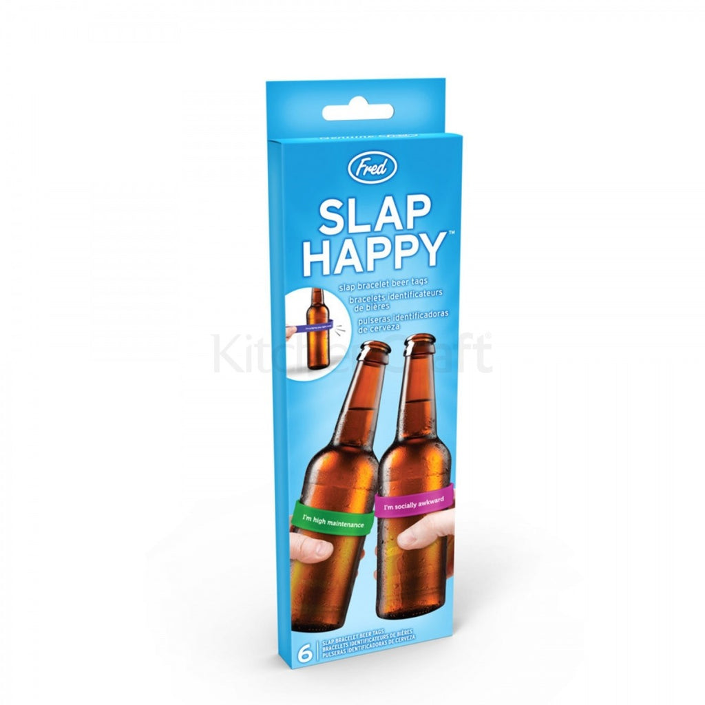 Image - Kitchen Craft Fred Slap Happy Slap Bracelet Drink Markers, Blue