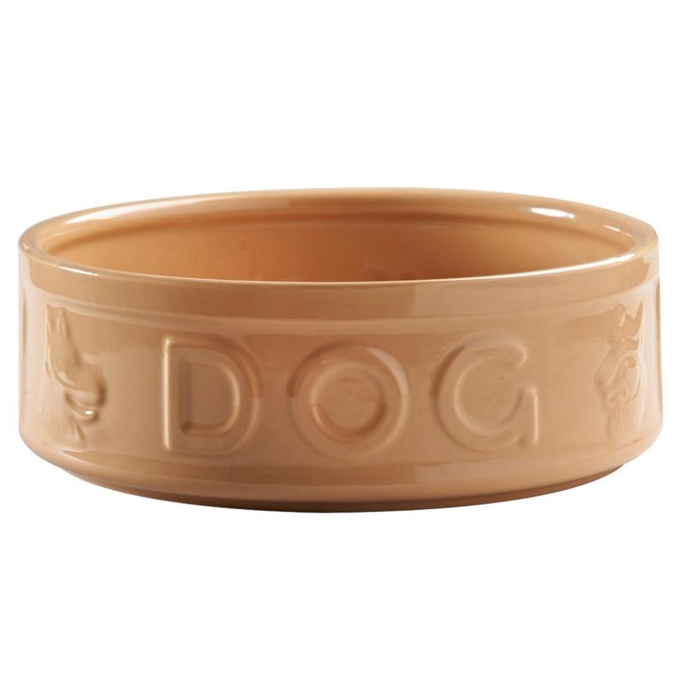 Mason Cash Lettered Dog Bowl, 25cm, Cane