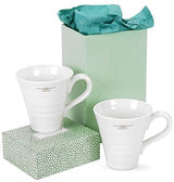 Portmeirion Sophie Conran  Porcelain Mugs, Set of 4, White