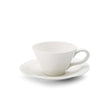 Portmeirion Sophie Conran Porcelain Teacup & Saucer, Set of 4, White