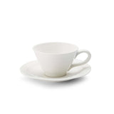 Portmeirion Sophie Conran Porcelain Teacup & Saucer, Set of 4, White