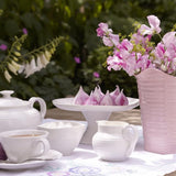 Portmeirion Sophie Conran Porcelain Teacup & Saucer, Set of 4, White