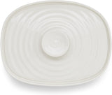 Portmeirion Sophie Conran Covered Porcelain Butter Dish, White