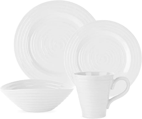 Portmeirion Sophie Conran Porcelain Place Setting, 4 Piece, White