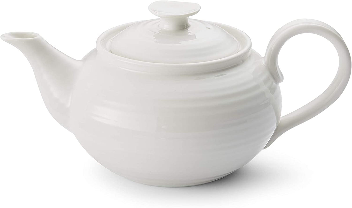 Portmeirion Sophie Conran 2 Pint Porcelain Teapot, White