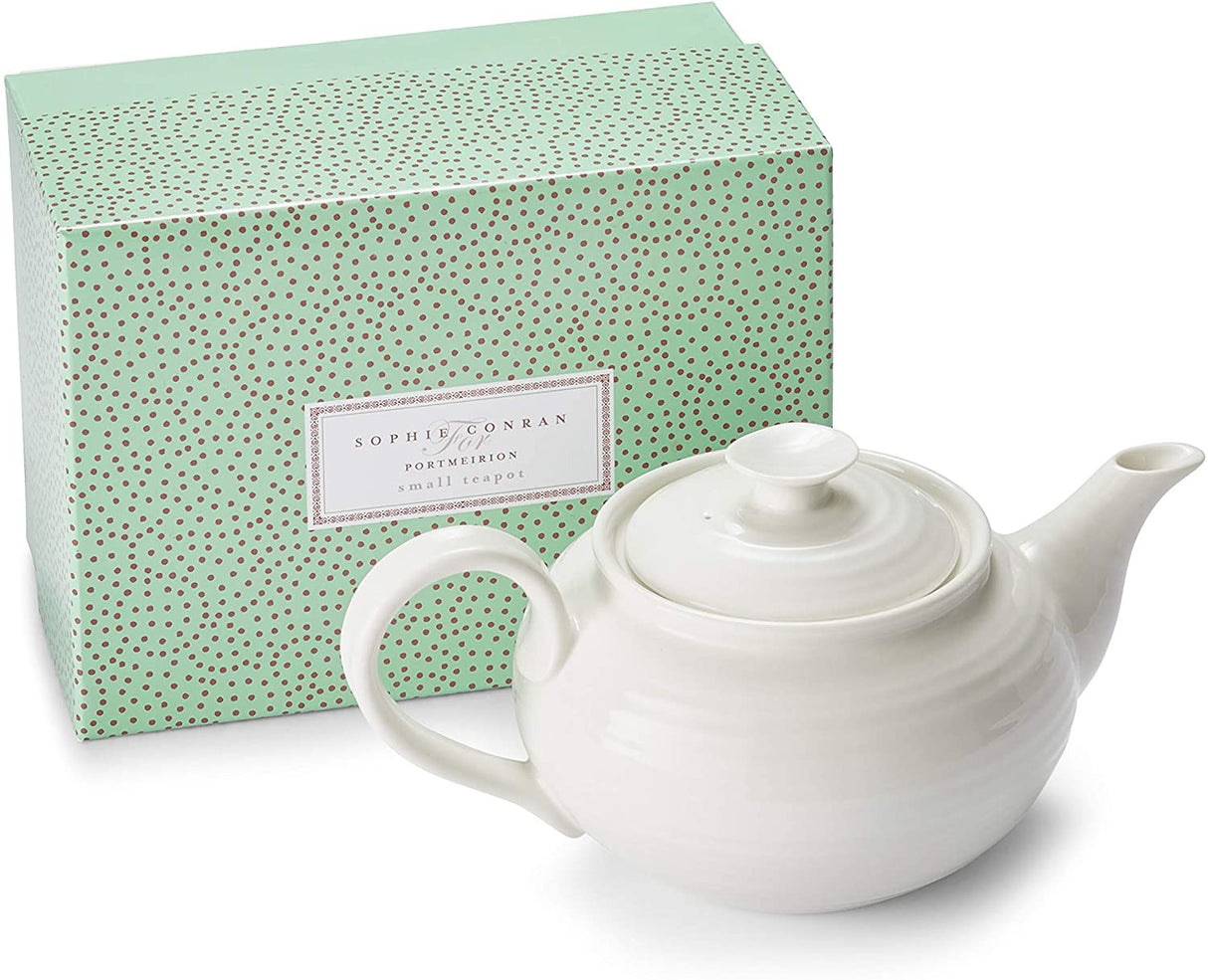 Portmeirion Sophie Conran 2 Pint Porcelain Teapot, White