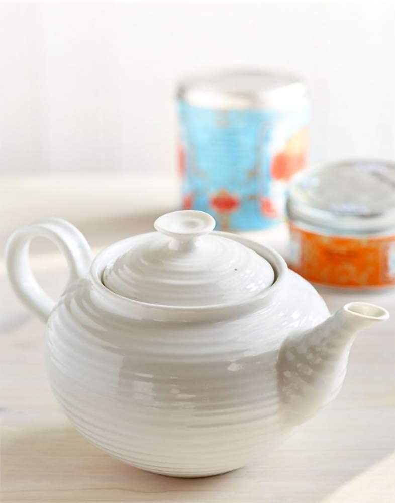 Portmeirion Sophie Conran 2 Pint Porcelain Teapot, White