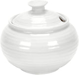 Portmeirion Sophie Conran Porcelain Covered Sugar Bowl, White