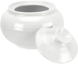Portmeirion Sophie Conran Porcelain Covered Sugar Bowl, White