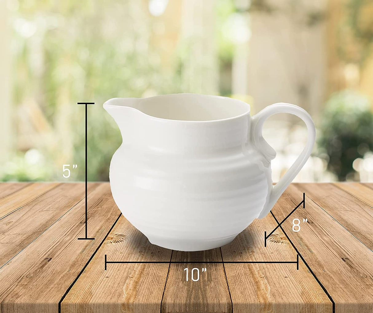 Portmeirion Sophie Conran Porcelain Cream Jug, White 